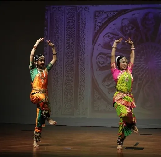 Bharatanatyam performance at the BAPS Mandir in Boynton Beach, Florida